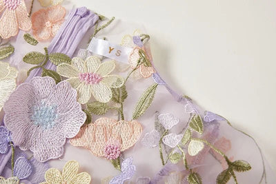 Rosea Elegancka Blomstret Kjole