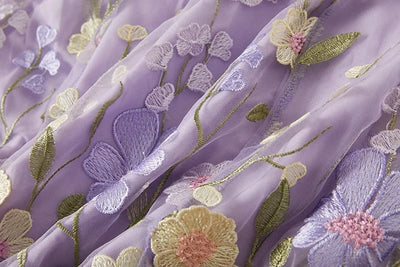 Rosea Elegancka Blomstret Kjole