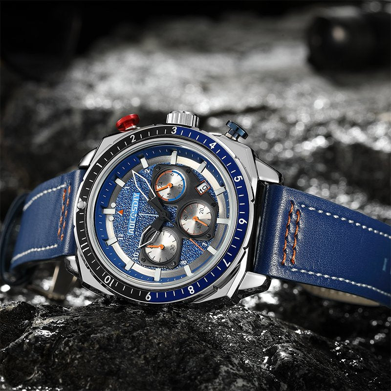 Luksus Chronograph Sport Quartz Ur