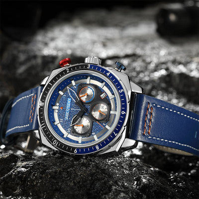 Luksus Chronograph Sport Quartz Ur