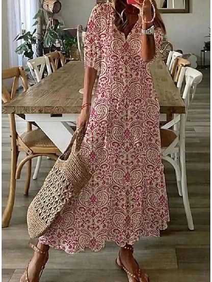 Dianna™ | Boho Kjole med Maven Dækket - Olsen Official