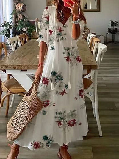 Dianna™ | Boho Kjole med Maven Dækket - Olsen Official